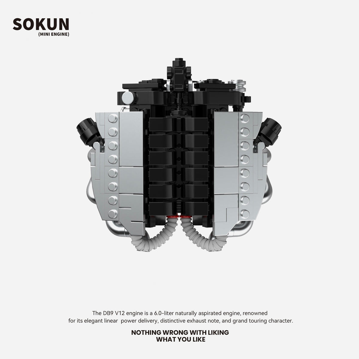 Brick MOC Aston Martin DB9 V12 Mini Engine - Brick Car Merchant