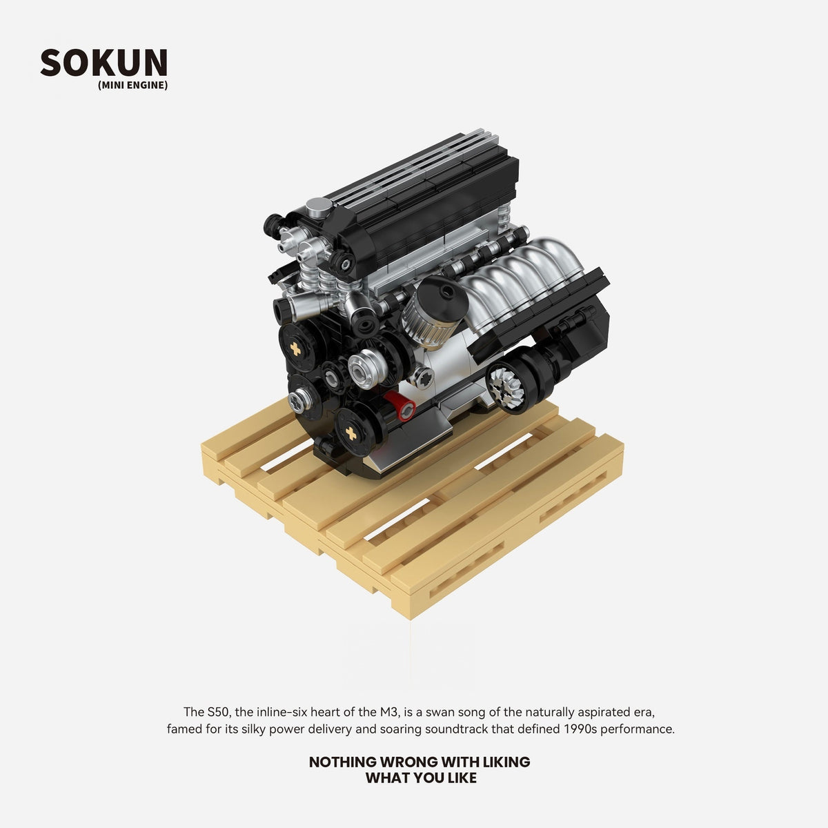Brick MOC BMW M3 S50 Mini Engine - Brick Car Merchant