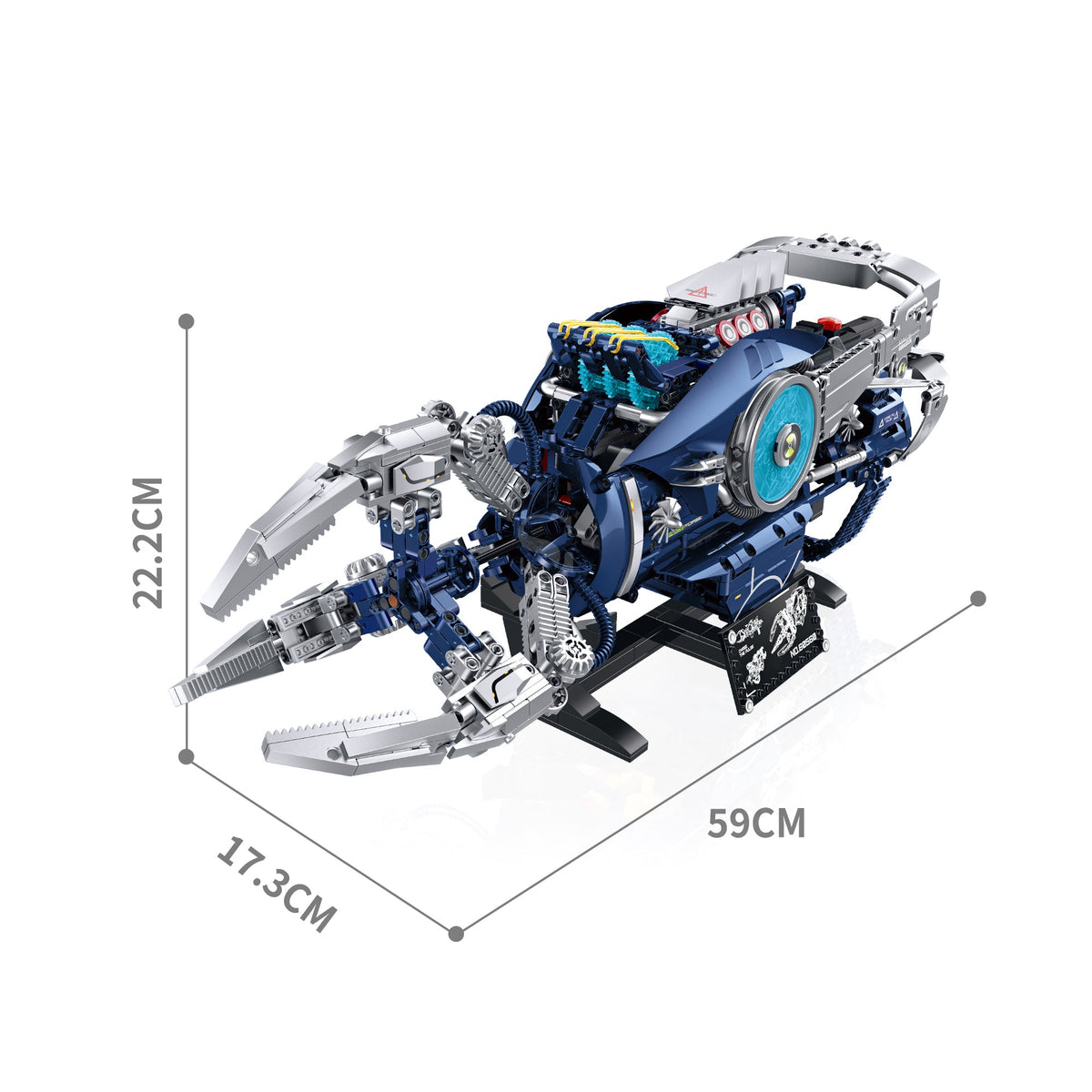 Brick MOC Thunder Claw Mechanical Arm | 1690 pieces - Brick Car Merchant