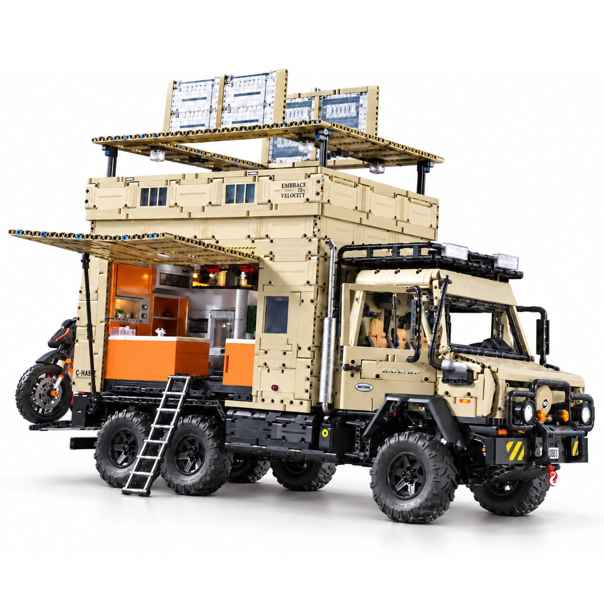 Brick MOC The Ultimate 6x6 Expedition Camper - Brick Car Merchant
