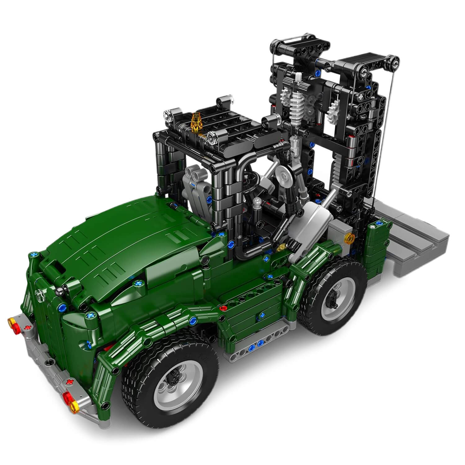 Brick MOC Industrial Heavy Forklift | 1311pcs - Brick Car Merchant