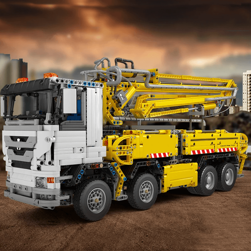 Brick MOC Industrial Pneumatic Concrete Pump | 4367pcs - Brick Car Merchant