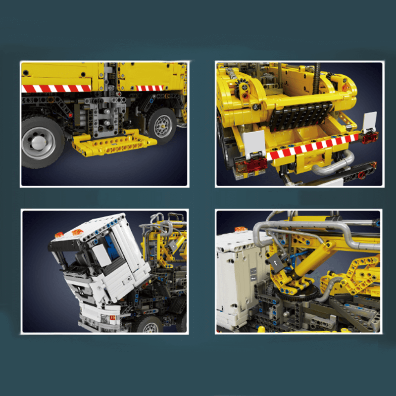 Brick MOC Industrial Pneumatic Concrete Pump | 4367pcs - Brick Car Merchant