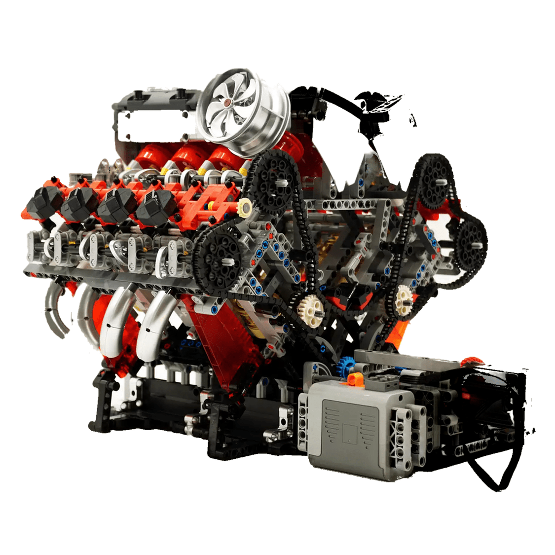 Brick MOC Italian F488 V8 Engine | 2717pcs - Brick Car Merchant