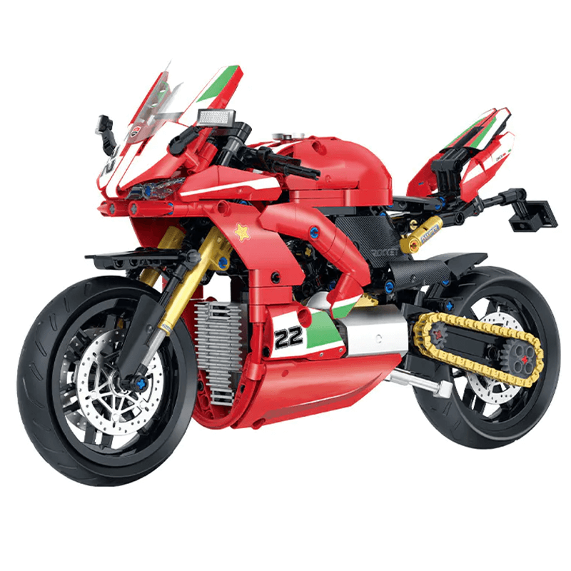 Brick MOC Italian Sport Motorcycle | 625pcs - Brick Car Merchant
