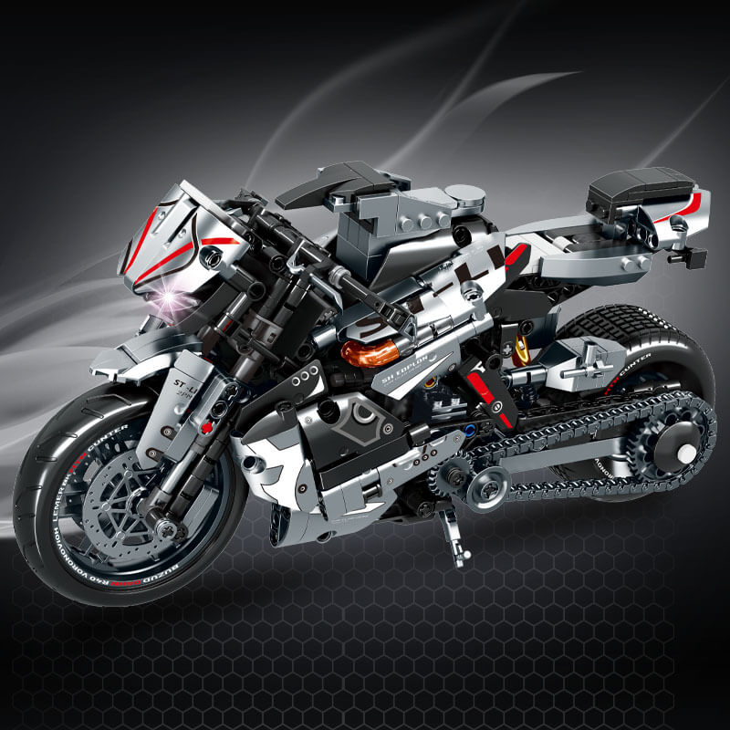 Brick MOC Japanese Collector Motorcycle | 841pcs - Brick Car Merchant