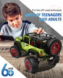 LEGO MOC Jeep Wrangler Off-Road Pickup Building Kit | Remote Control, Tank Steering, Drift Special, All-Terrain Damping, Opening Features, 2545 pcs - Brick Car Merchant LEGO MOC Jeep Wrangler Off-Road Pickup Building Kit | Remote Control, Tank Steering, Drift Special, All-Terrain Damping, Opening Features, 2545 pcs - Brick Car Merchant