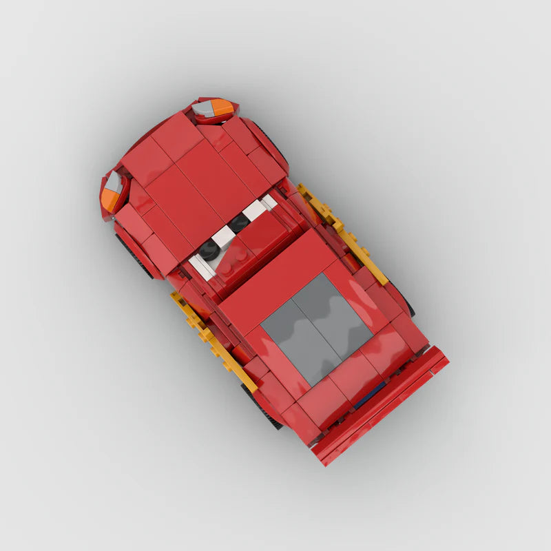 Brick MOC Kachow! Lightning "I am speed" Model - Brick Car Merchant