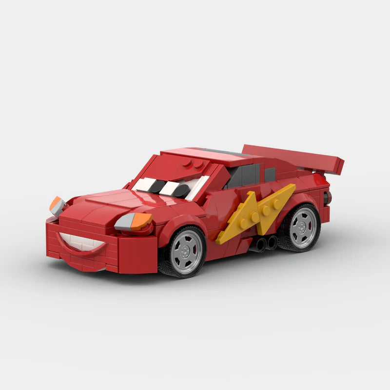 Brick MOC Kachow! Lightning "I am speed" Model - Brick Car Merchant