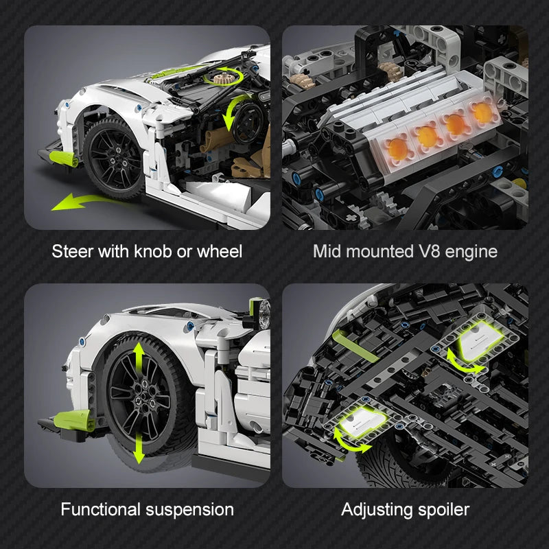 Brick MOC Koenigsegg Jesko | 4346 pcs - Brick Car Merchant