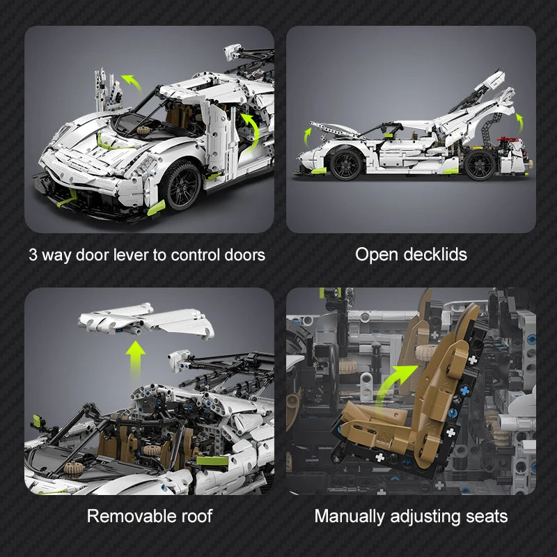 Brick MOC Koenigsegg Jesko | 4346 pcs - Brick Car Merchant