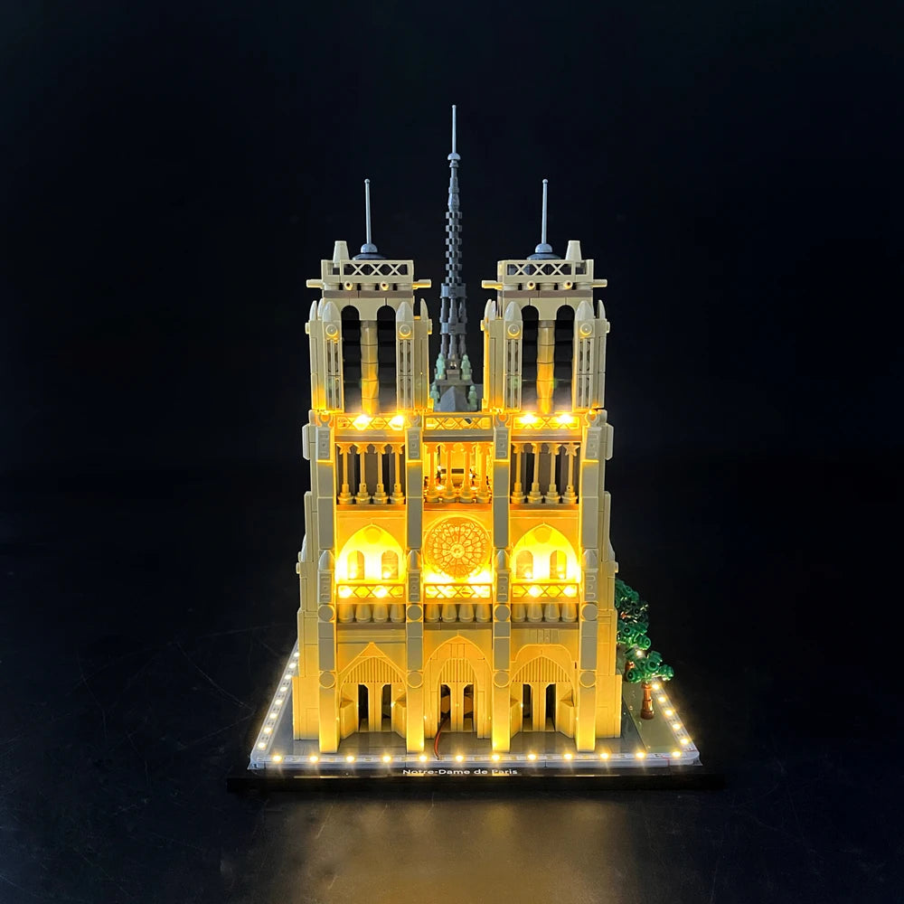 Brick MOC LED Light Kit For 21061 Notre-Dame de Paris - Brick Car Merchant