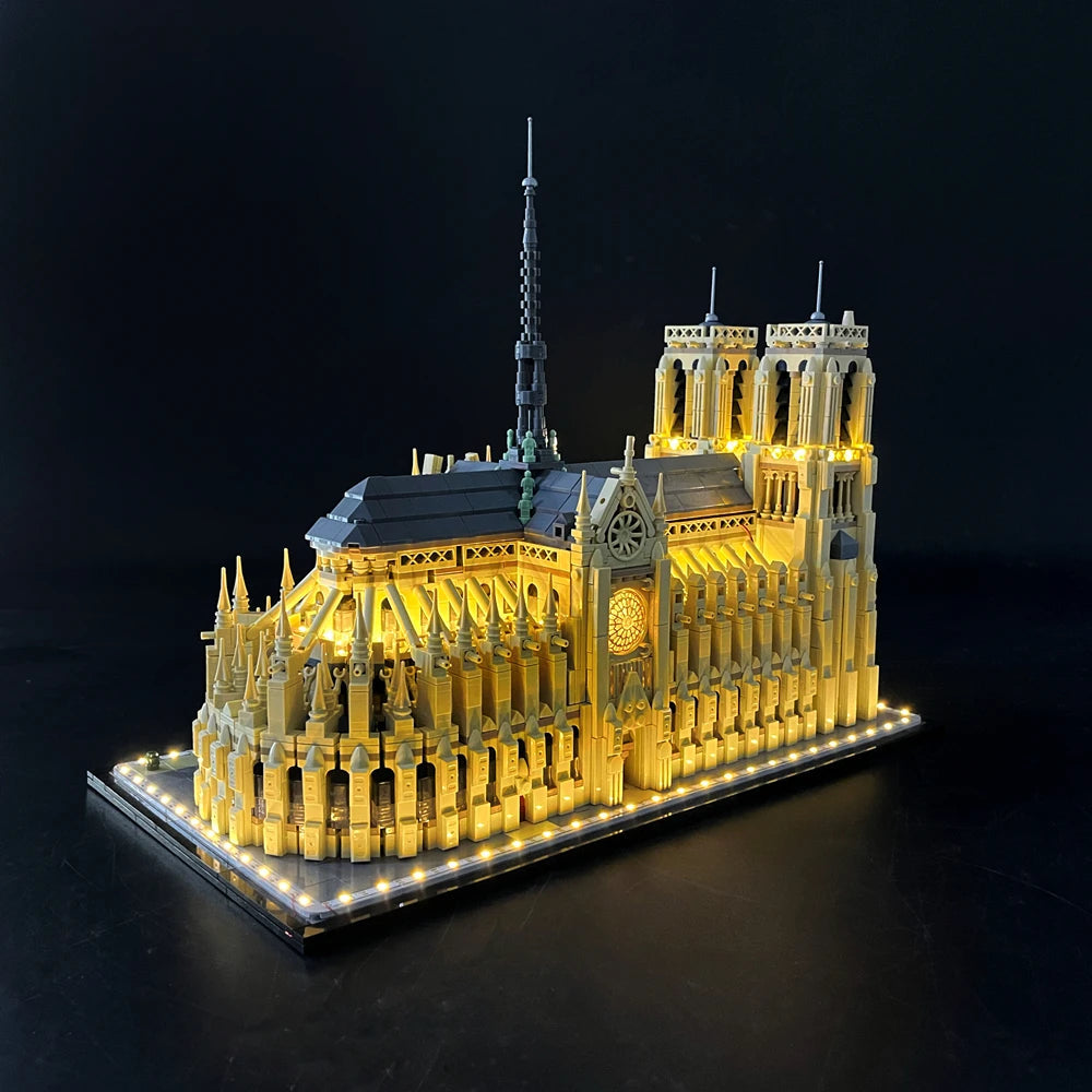 Brick MOC LED Light Kit For 21061 Notre-Dame de Paris - Brick Car Merchant