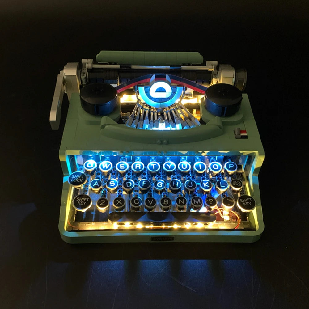 Brick MOC LED Light Kit For 21327 Retro Typewriter - Brick Car Merchant