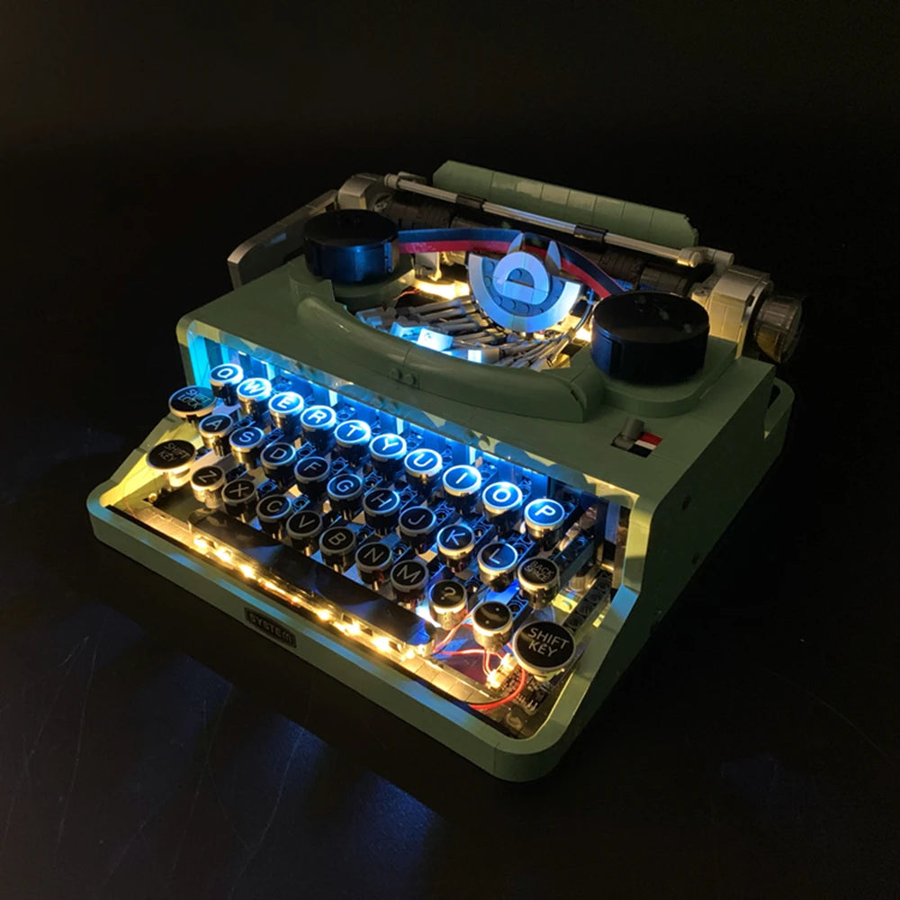 Brick MOC LED Light Kit For 21327 Retro Typewriter - Brick Car Merchant