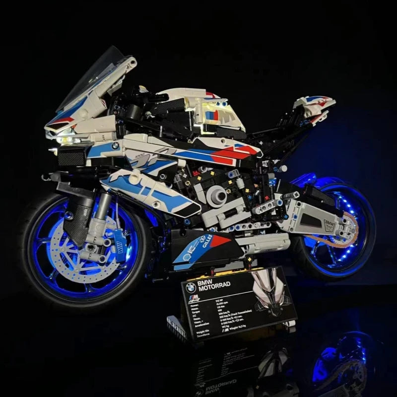 Brick MOC LED Light Kit For 42130 BMW M 1000 RR Motorcycle - Brick Car Merchant
