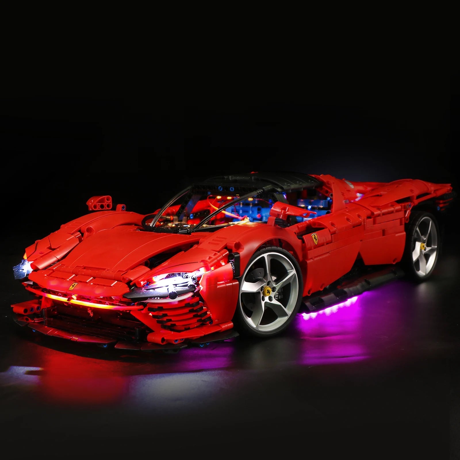 Brick MOC LED Light Kit For 42143 Ferrari Daytona SP3 - Brick Car Merchant