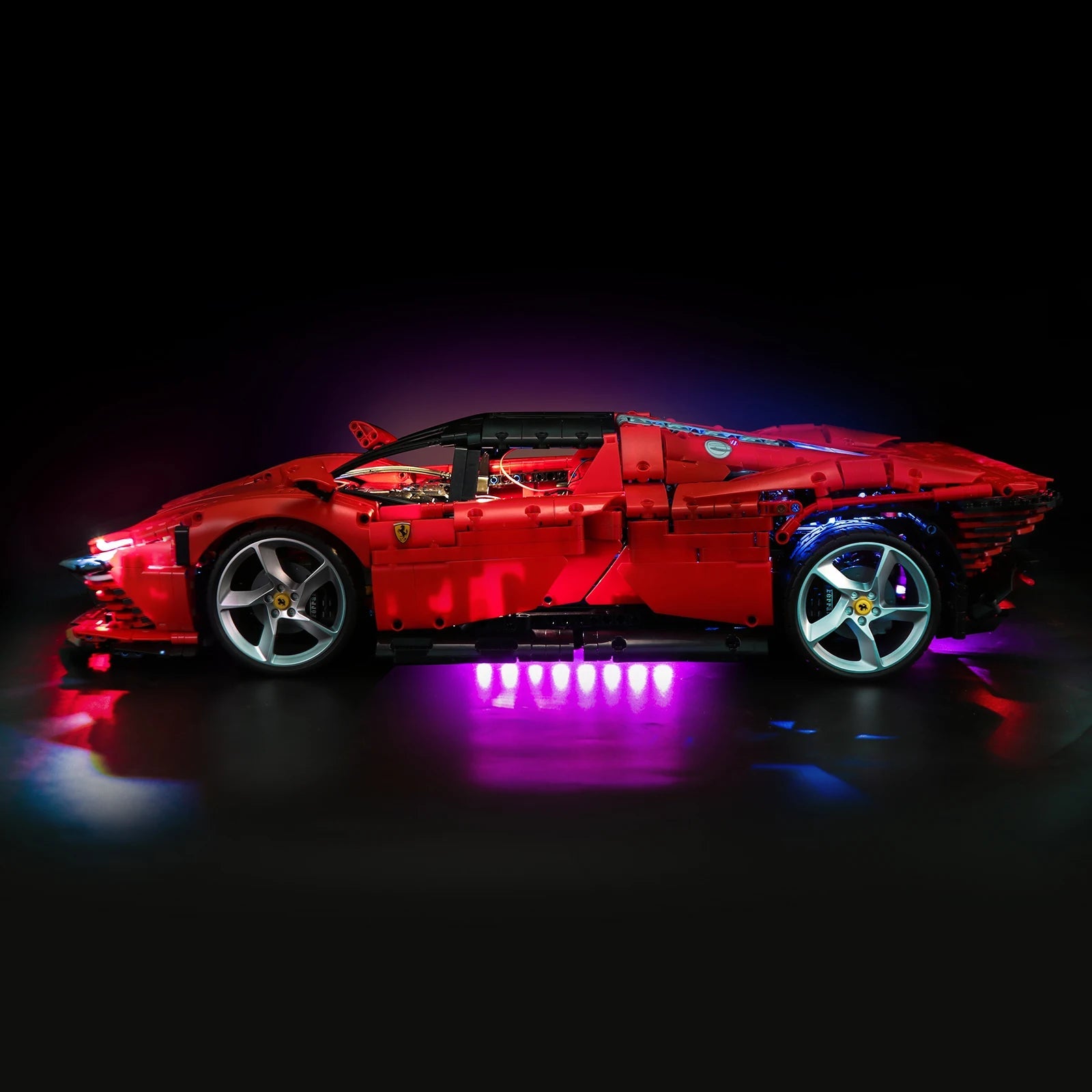 Brick MOC LED Light Kit For 42143 Ferrari Daytona SP3 - Brick Car Merchant