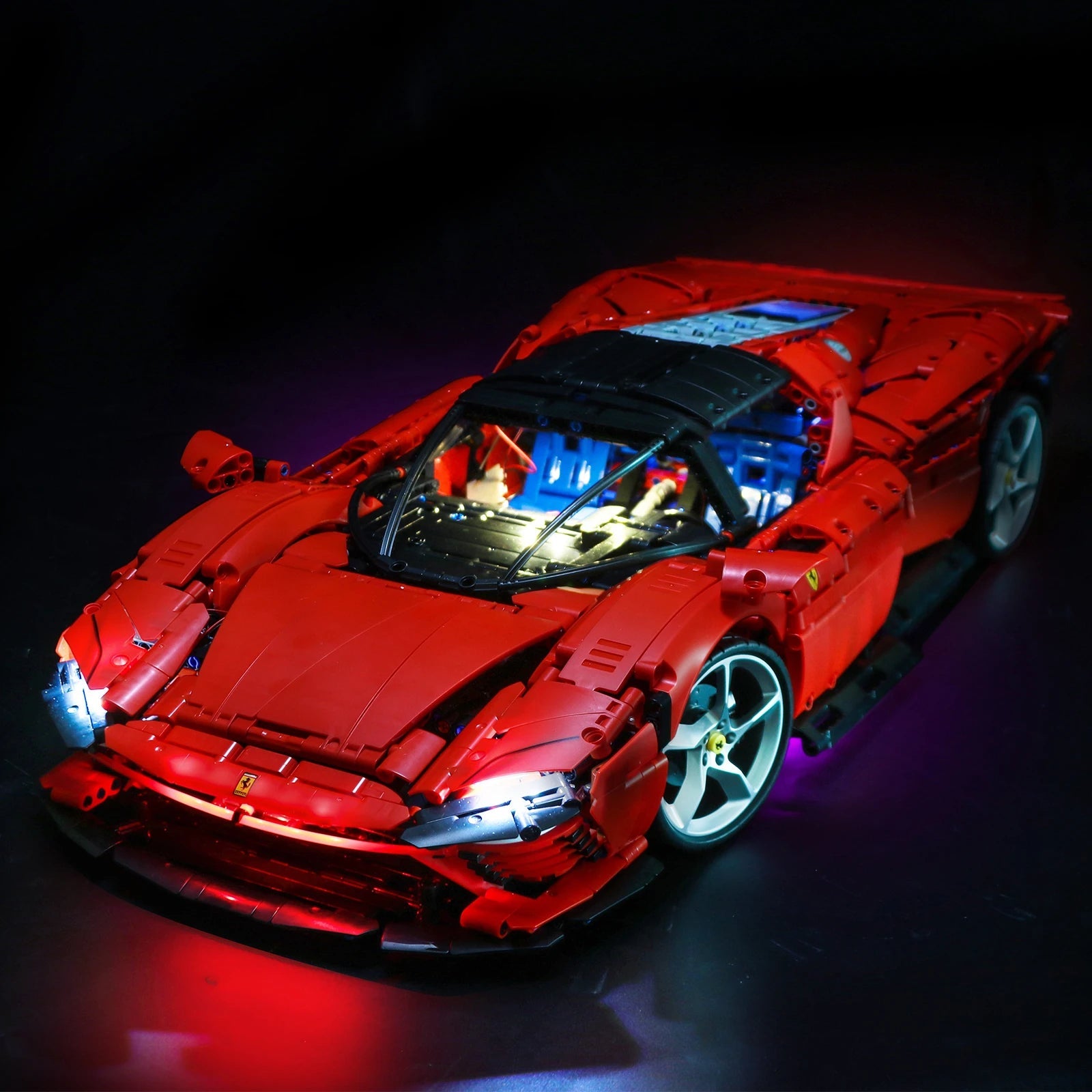 Brick MOC LED Light Kit For 42143 Ferrari Daytona SP3 - Brick Car Merchant
