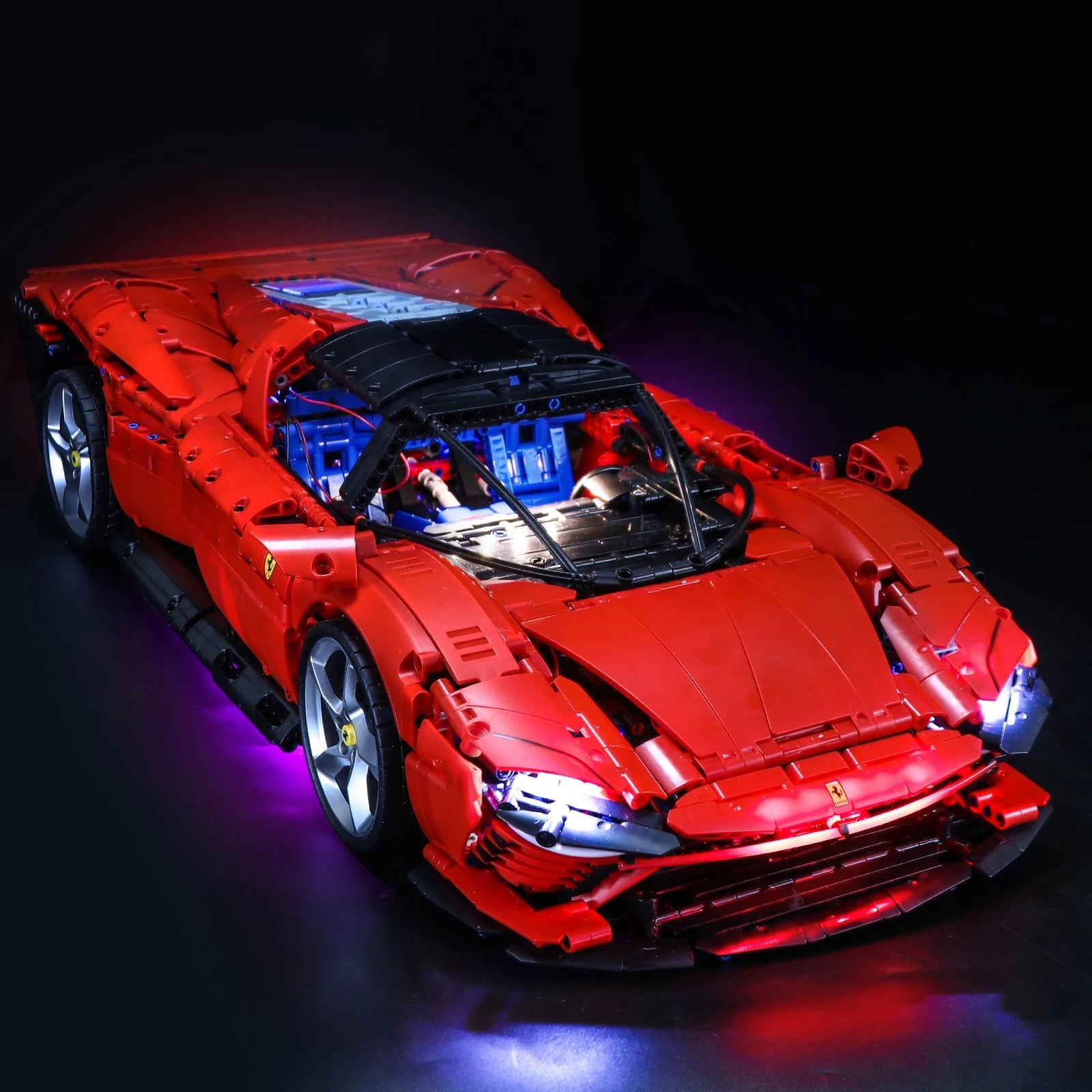 Brick MOC LED Light Kit For 42143 Ferrari Daytona SP3 - Brick Car Merchant