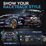 LEGO MOC Lamborghini Aventador | Remote Control, Electric Air Suspension, Electric Doors, Special Starry Blue Plates, 4106 pcs - Brick Car Merchant LEGO MOC Lamborghini Aventador | Remote Control, Electric Air Suspension, Electric Doors, Special Starry Blue Plates, 4106 pcs - Brick Car Merchant