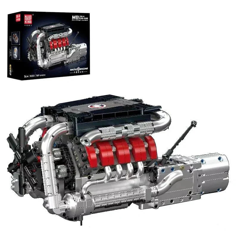 Brick MOC M8 Twin-Turbocharged V8 | 1169pcs - Brick Car Merchant