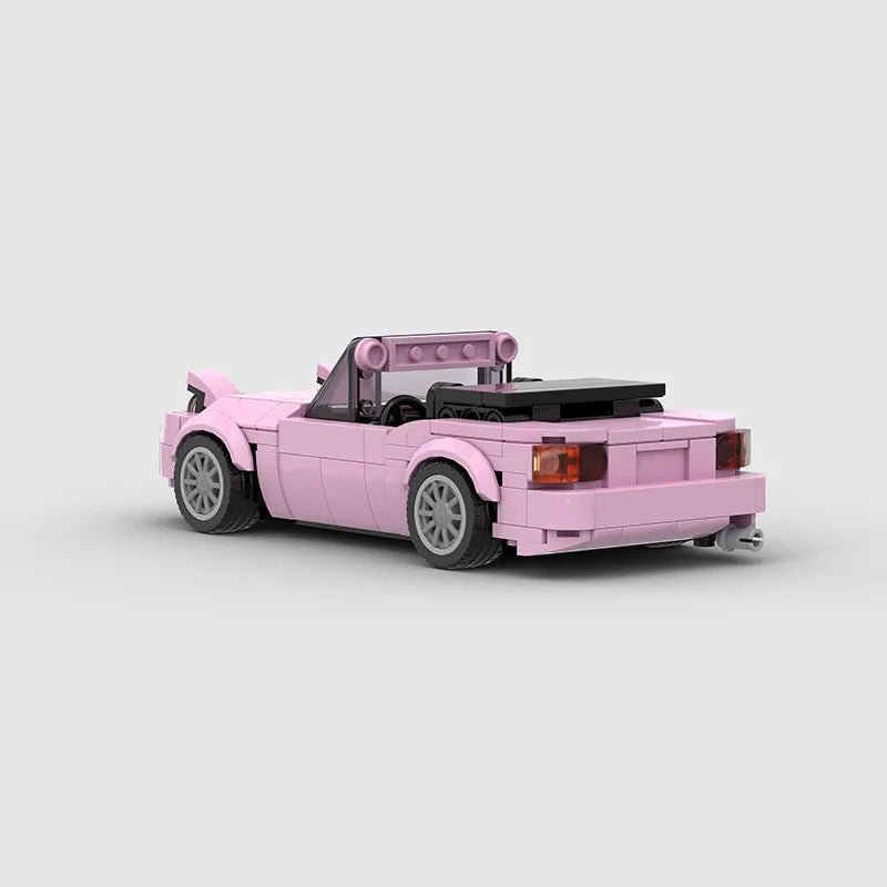 Brick MOC Mazda Miata | Pink Edition - Brick Car Merchant