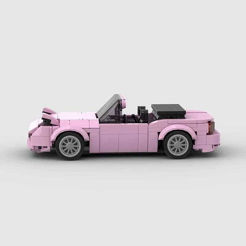 Brick MOC Mazda Miata | Pink Edition - Brick Car Merchant