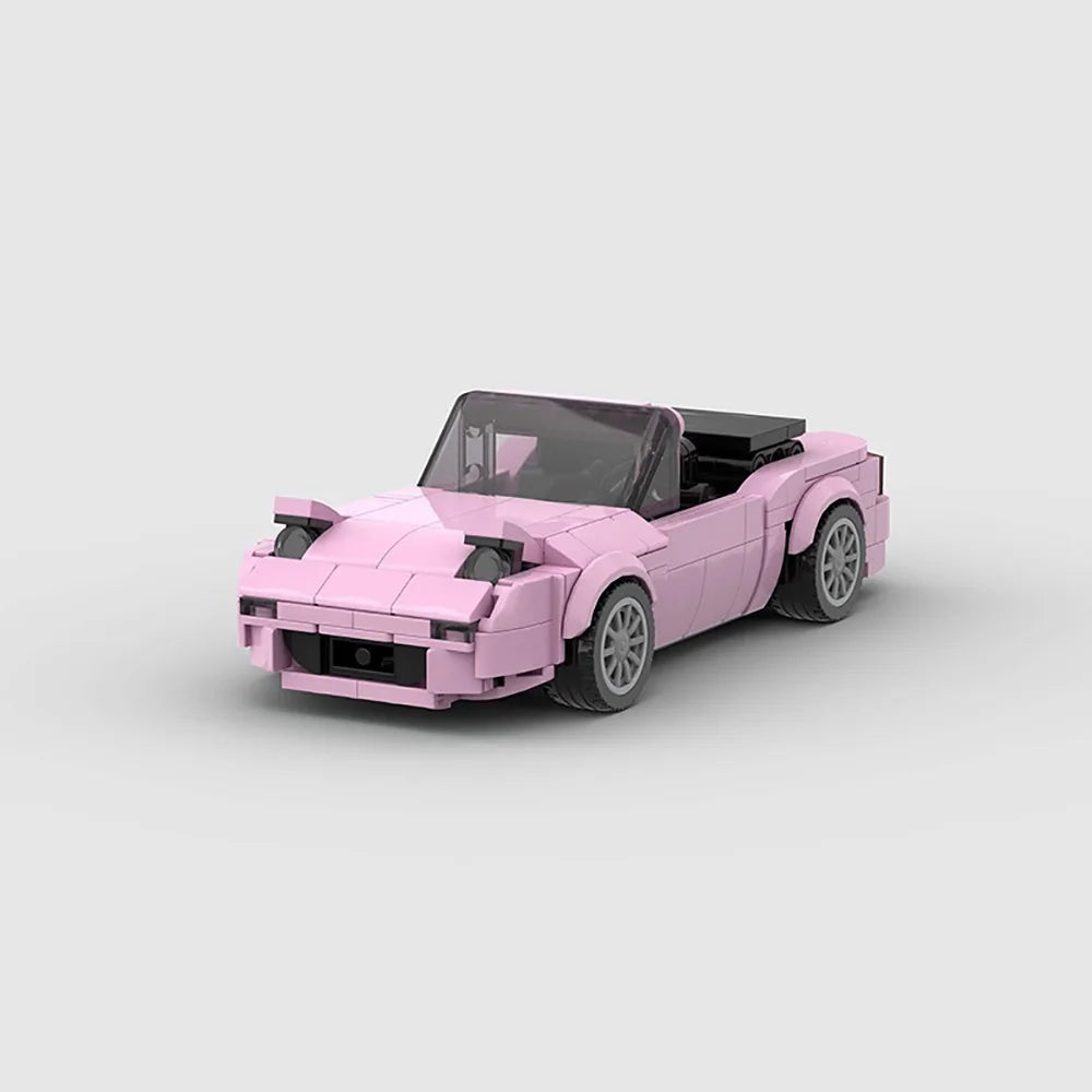 Brick MOC Mazda Miata | Pink Edition - Brick Car Merchant