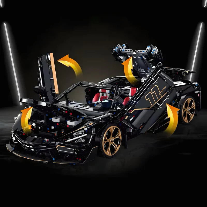 Brick MOC McLaren 720S | Remote Control, Electric Air Suspension, Electric Doors, 3658 pcs - Brick Car Merchant
