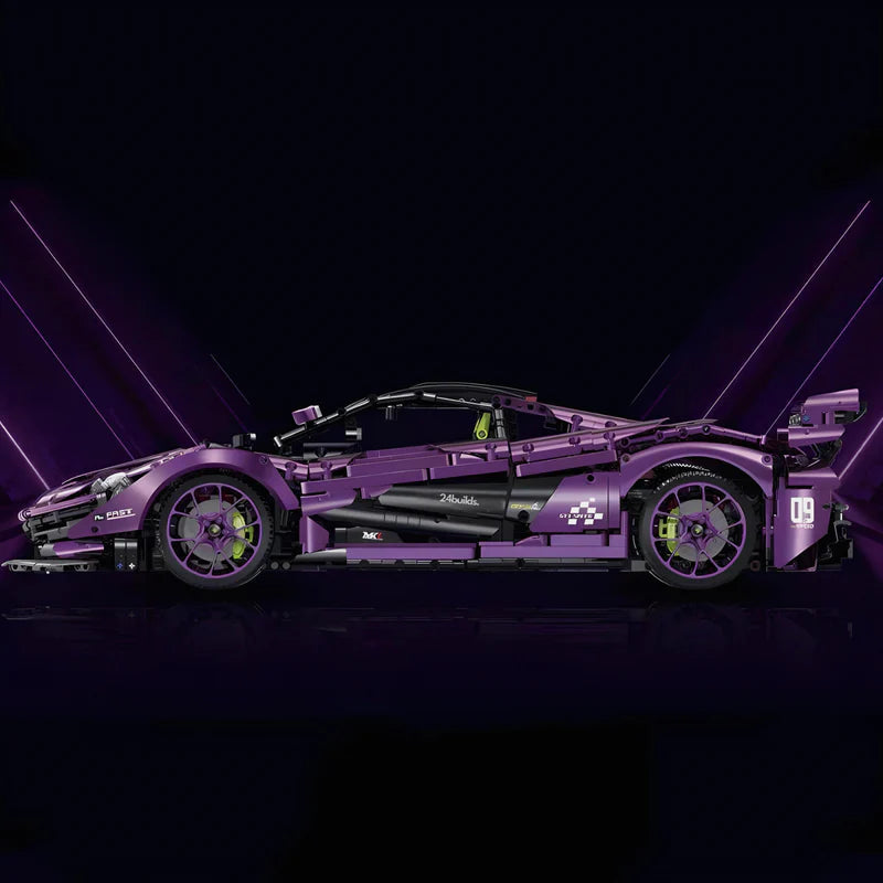 Brick MOC McLaren P1 GTR | Remote Control, Butterfly Doors, 3568 pcs - Brick Car Merchant