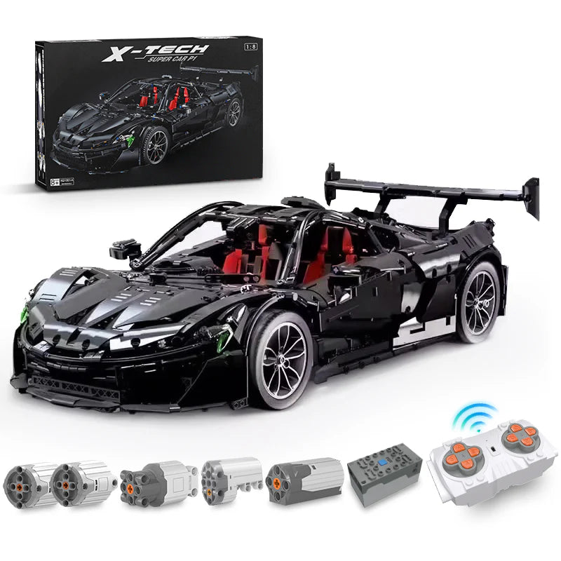 Brick MOC McLaren P1 | Remote Control, Lighting Features, 3677 pcs - Brick Car Merchant