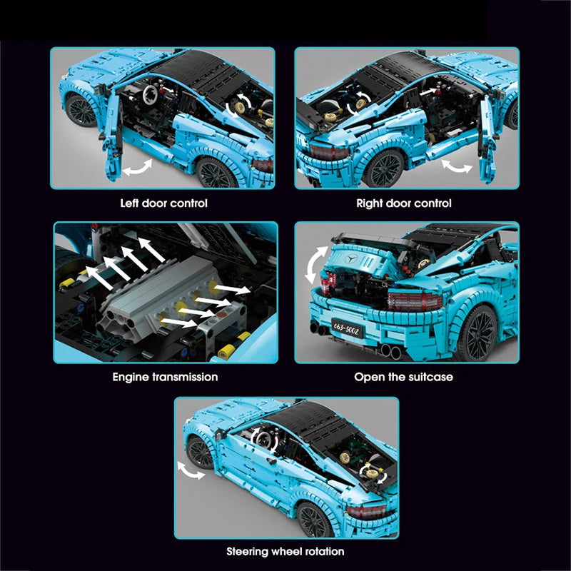Brick MOC Mercedes-Benz C63 AMG | 4129 pcs - Brick Car Merchant
