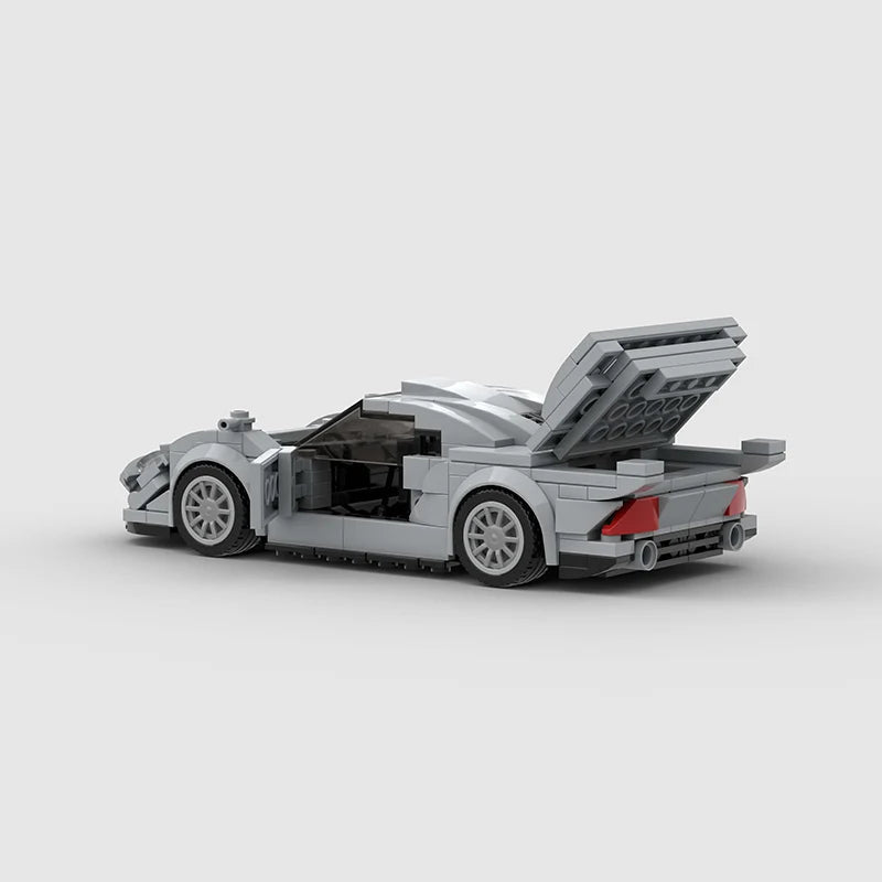 Brick MOC Mercedes Benz CLK GTR V2 - Brick Car Merchant