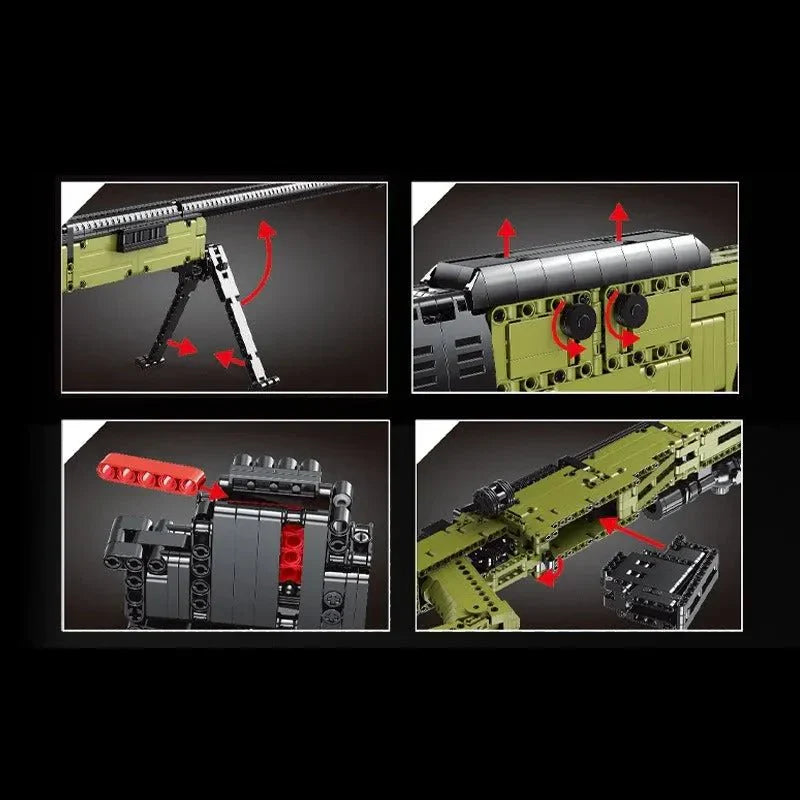 Brick MOC Military AWM | 1628pcs - Brick Car Merchant