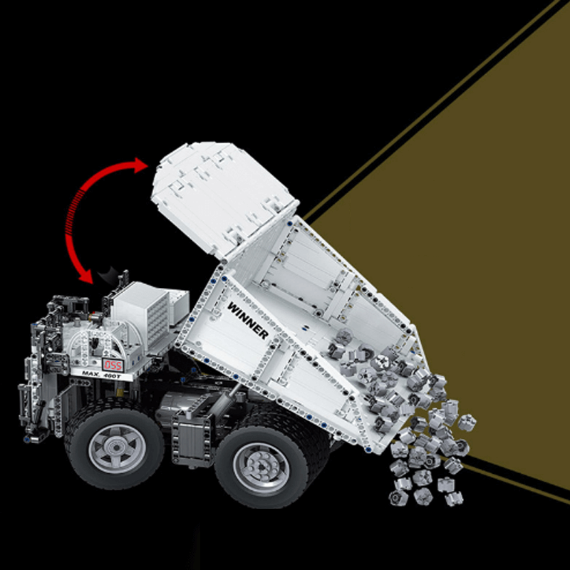 Brick MOC Mining Haul Truck | 1383pcs - Brick Car Merchant