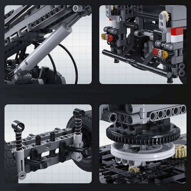 Brick MOC Mobile Crane Truck | 2686pcs - Brick Car Merchant