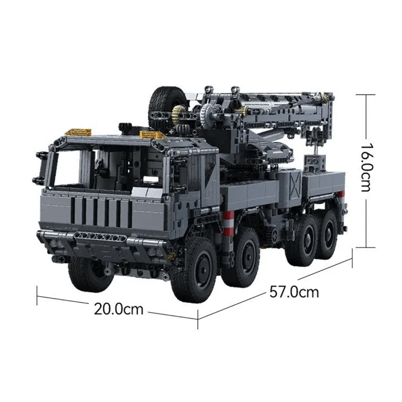 Brick MOC Mobile Crane Truck | 2686pcs - Brick Car Merchant