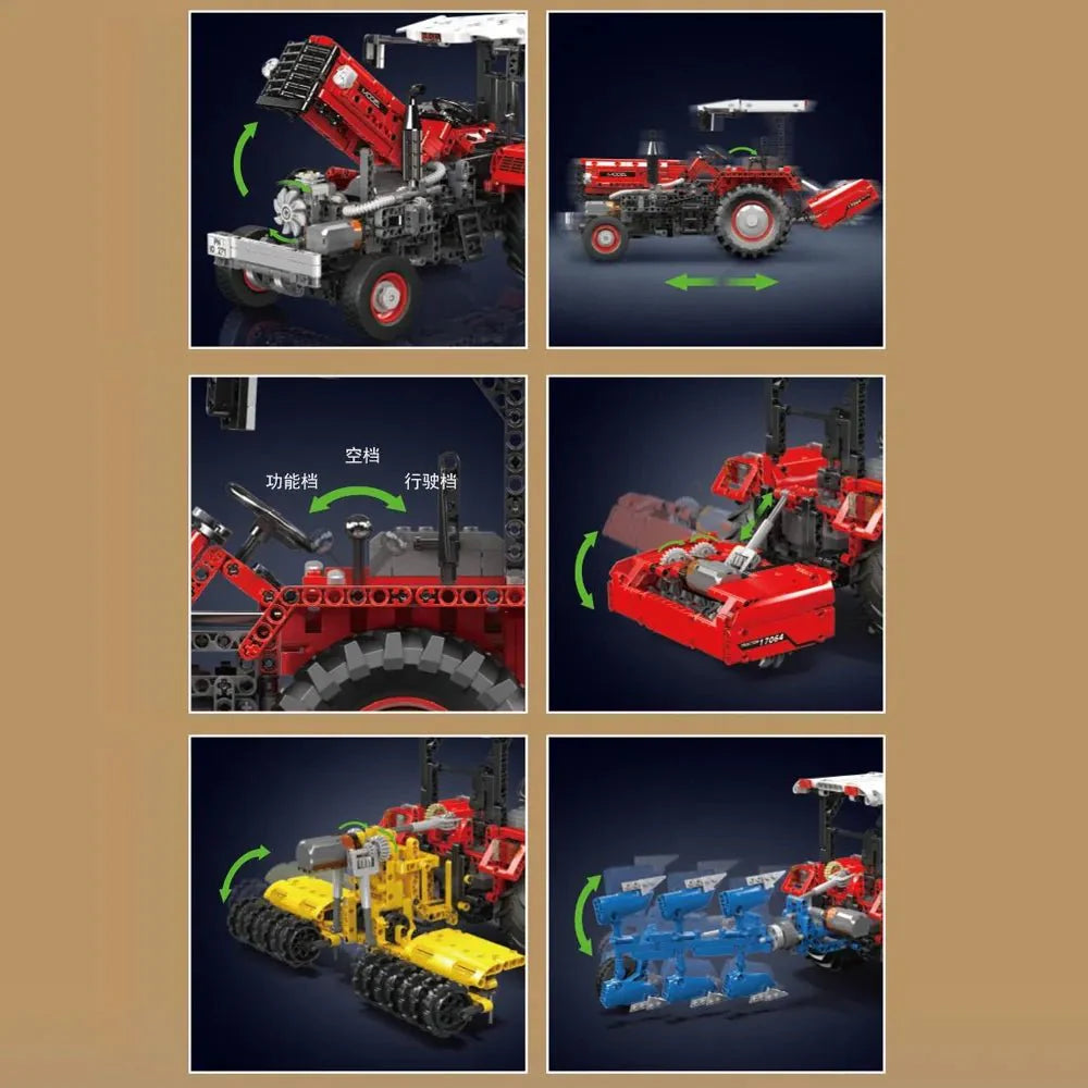 Brick MOC Modern Farm Tractor | 1857pcs - Brick Car Merchant