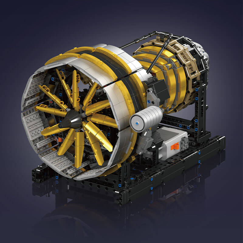 Brick MOC Motorised Turbine Engine | 2255pcs - Brick Car Merchant