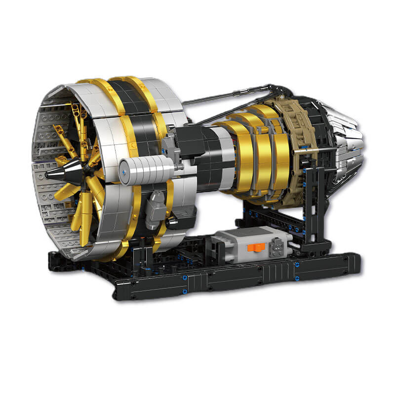 Brick MOC Motorised Turbine Engine | 2255pcs - Brick Car Merchant