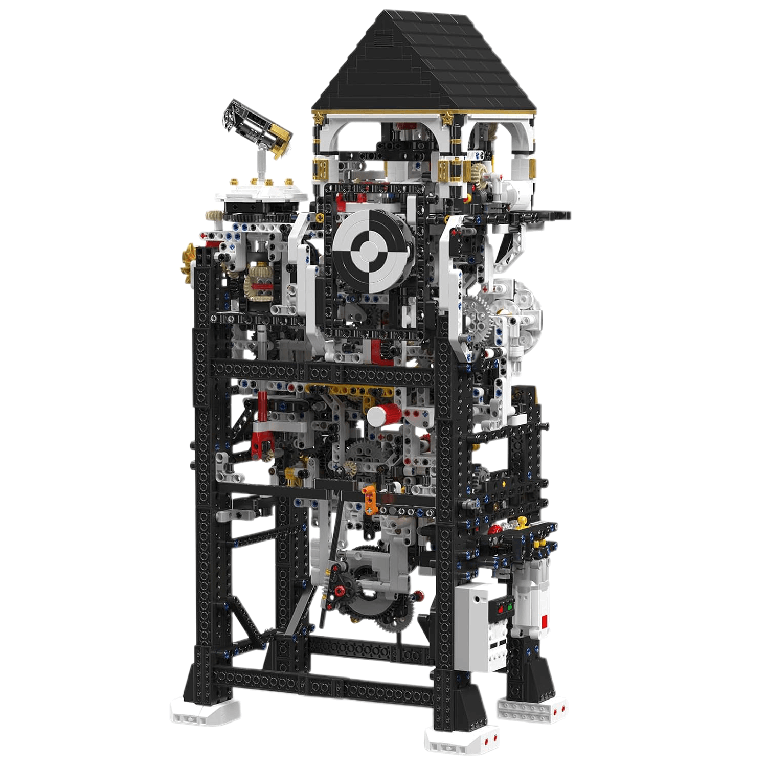 Brick MOC Motorized Cyberpunk Mechanical Clock | 3180pcs - Brick Car Merchant