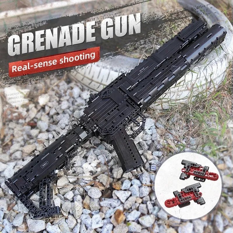 Brick MOC Motorized Grenade Launcher | 1333pcs - Brick Car Merchant