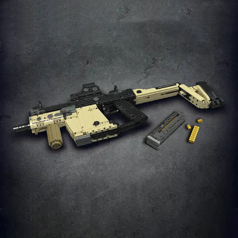Brick MOC Motorized KRISS Vector SMG - Brick Car Merchant
