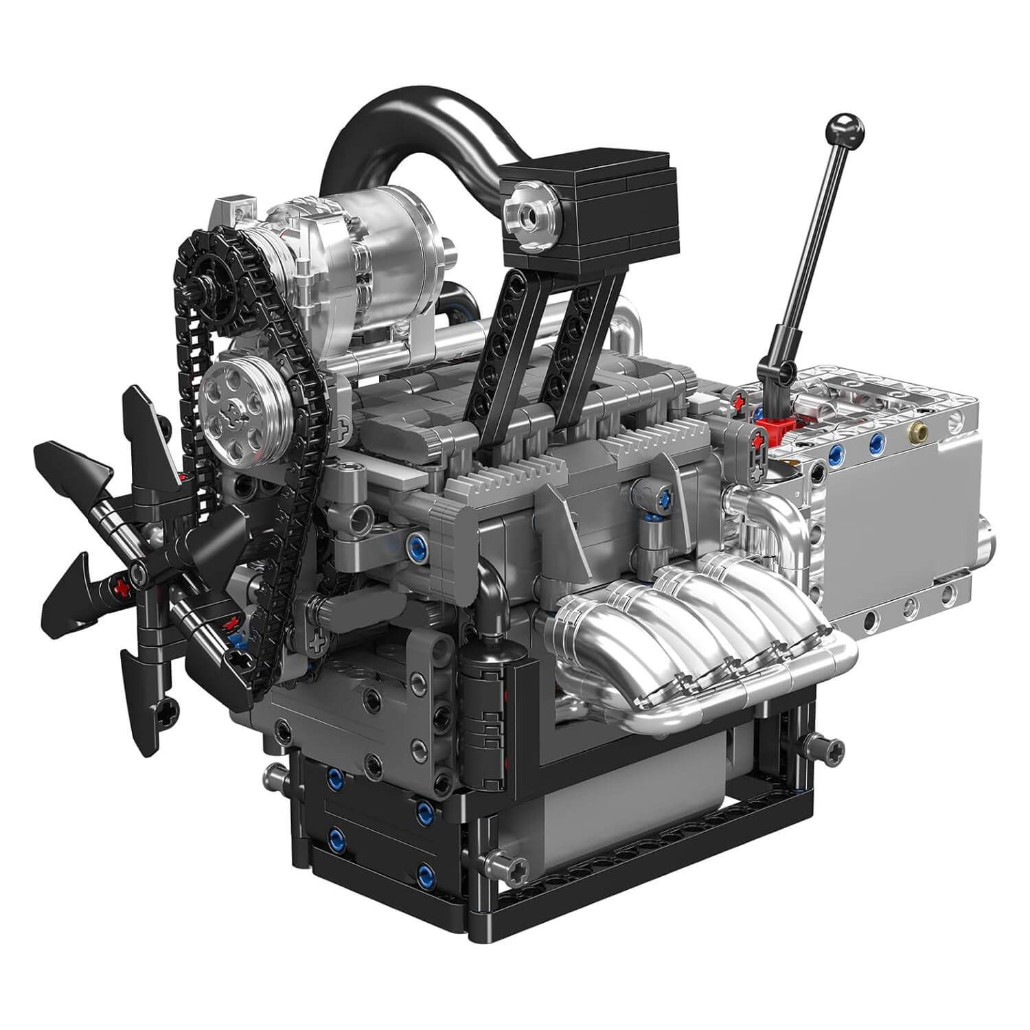 Brick MOC Motorized Rotary Engine | 1129pcs - Brick Car Merchant