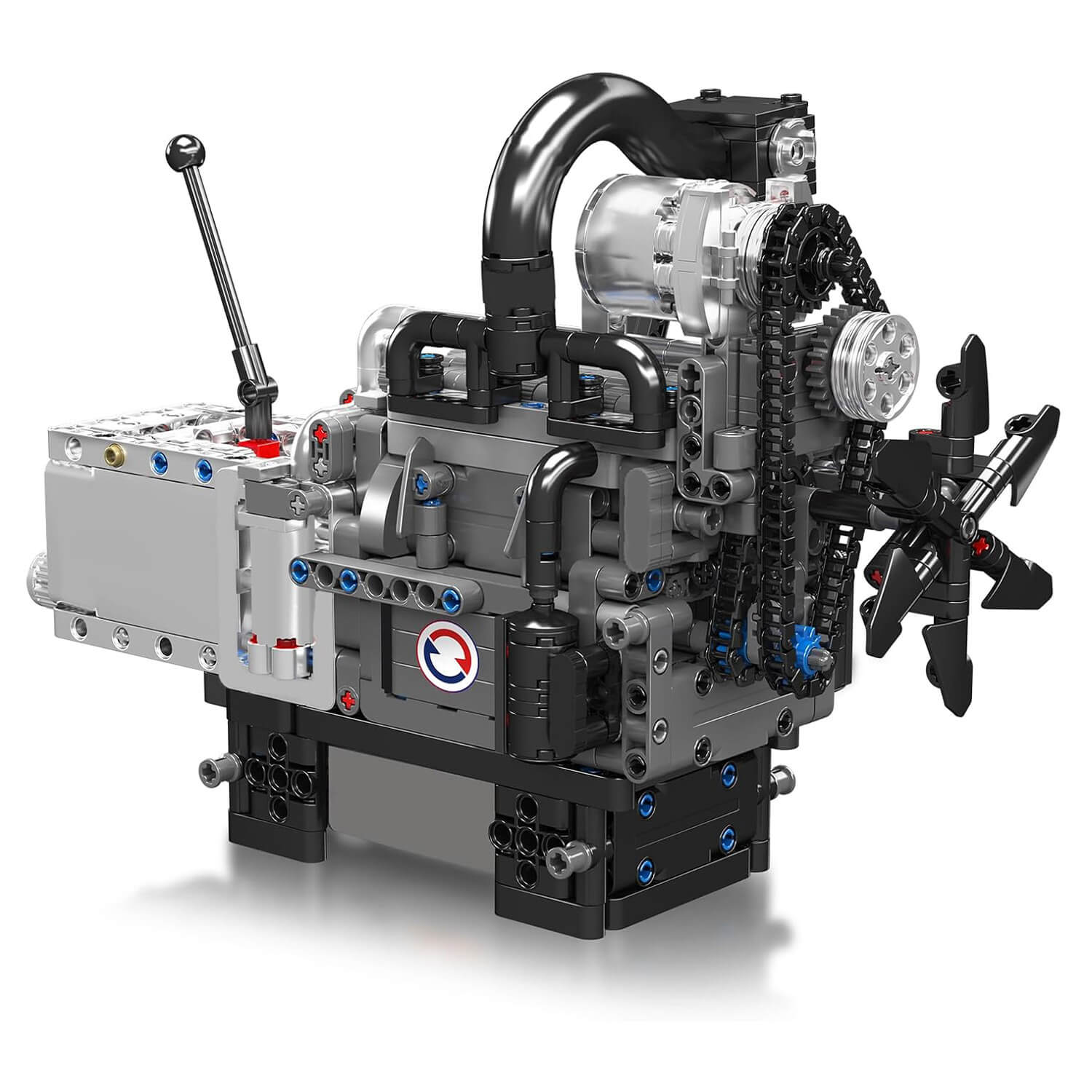 Brick MOC Motorized Rotary Engine | 1129pcs - Brick Car Merchant