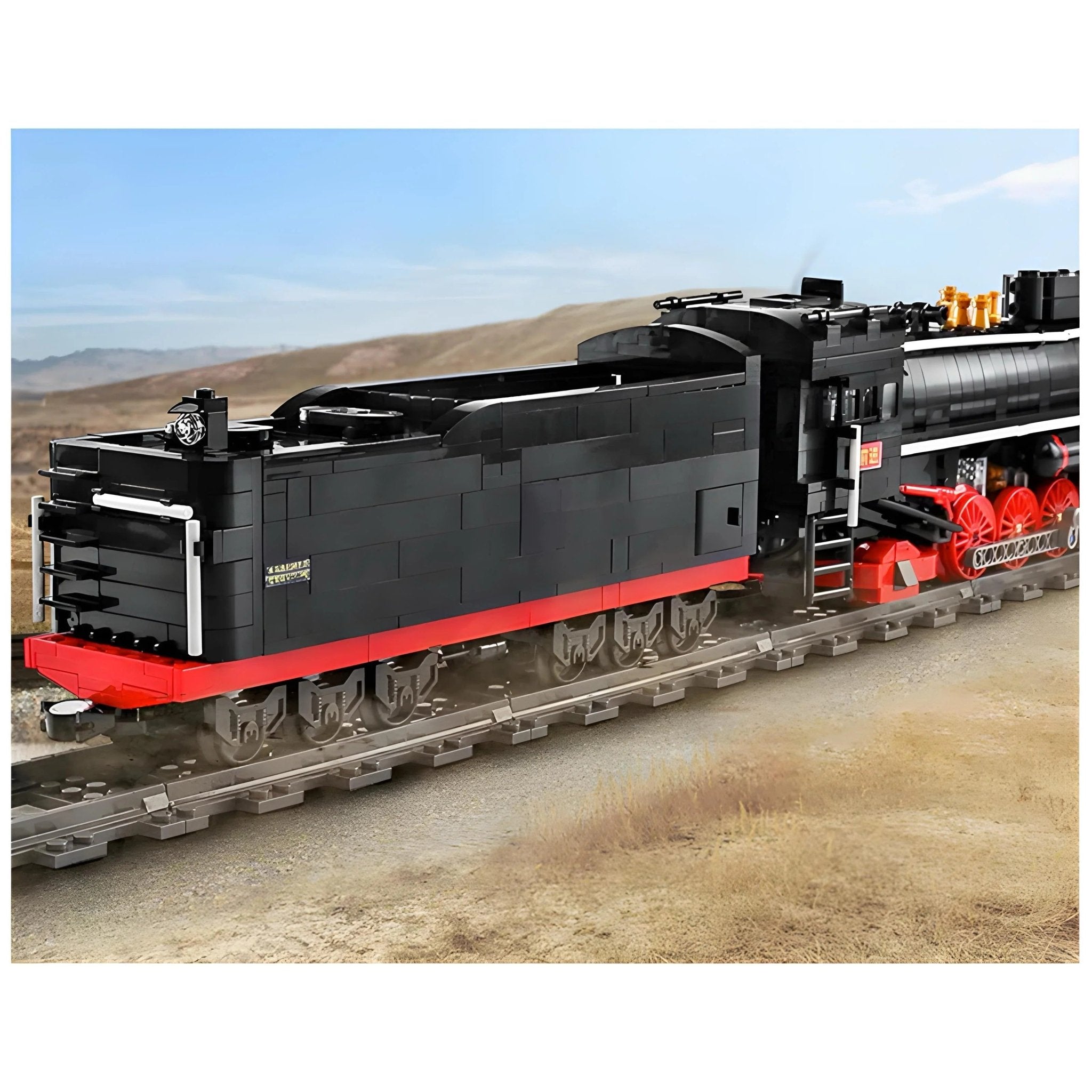 Brick MOC Motorized Steam Train | 1552pcs - Brick Car Merchant