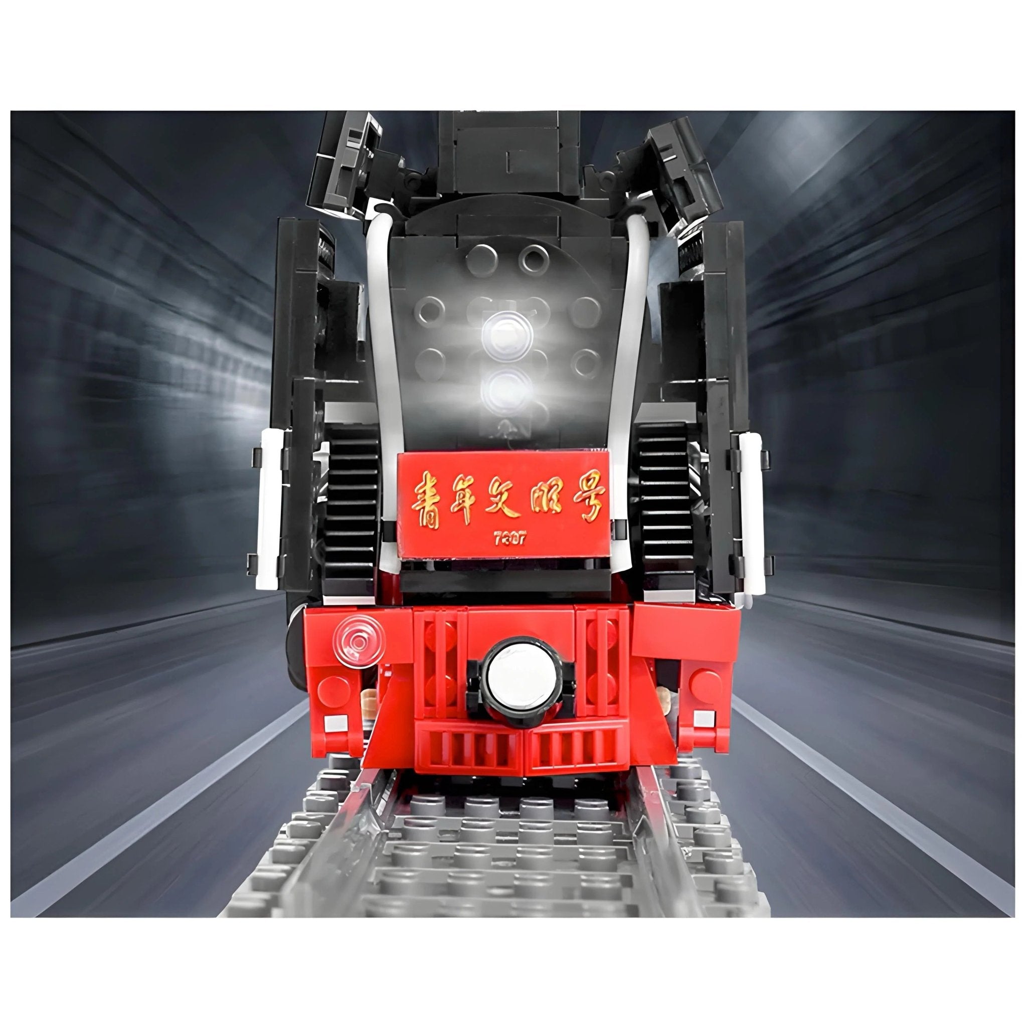 Brick MOC Motorized Steam Train | 1552pcs - Brick Car Merchant