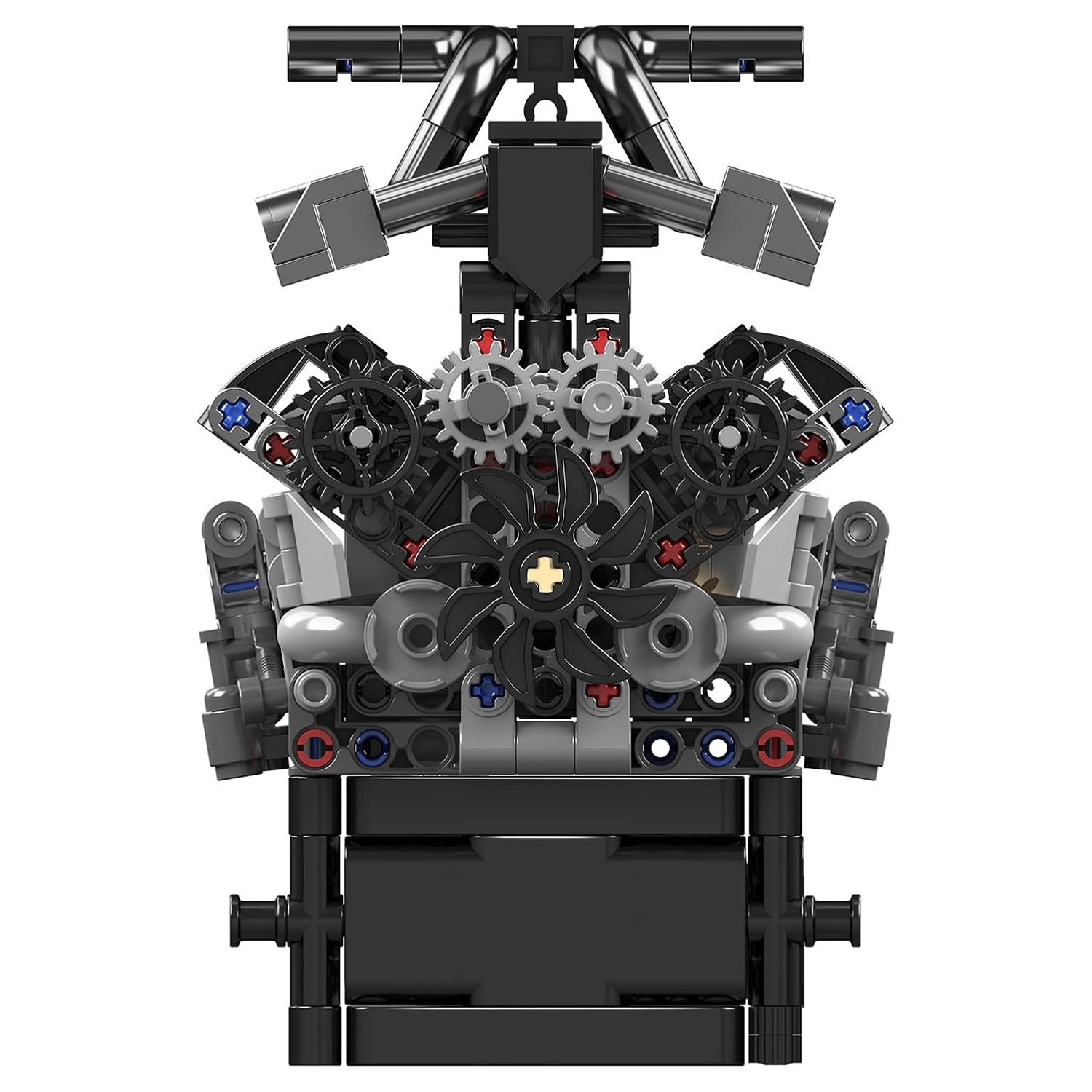 Brick MOC Motorized V12 Show Engine | 732pcs - Brick Car Merchant