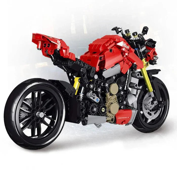 Brick MOC Naked Streetfighter Bike | 827pcs - Brick Car Merchant
